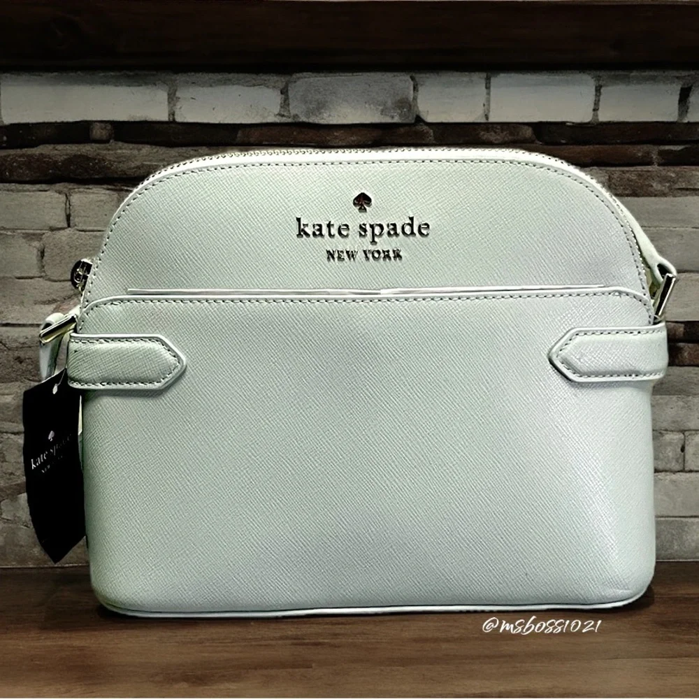 Kate Spade Staci Dome Crossbody in Light Olive NWT - Picture 4 of 10